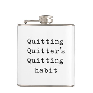 Quitting habit hip flask