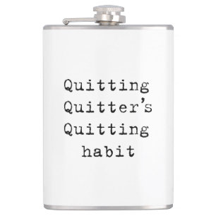 Quitting habit hip flask