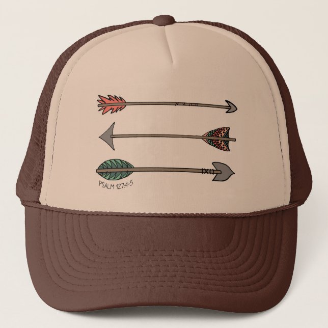 Quiver Full Psalm 127 Arrow Tribal Hat (Front)