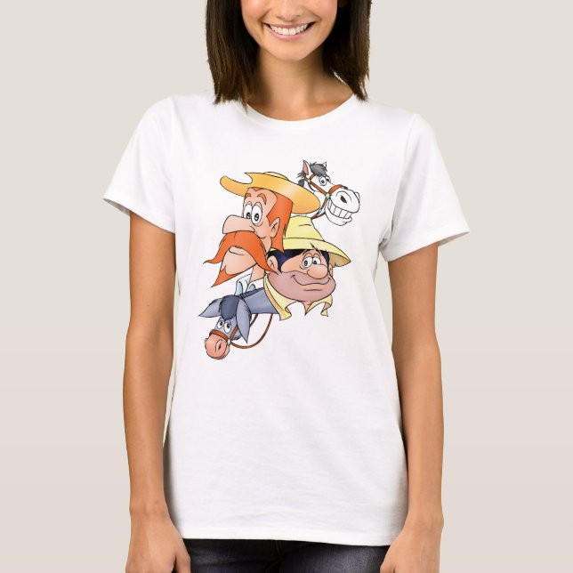 Quixote Characters by @QUIXOTEdotTV T-Shirt (Front)