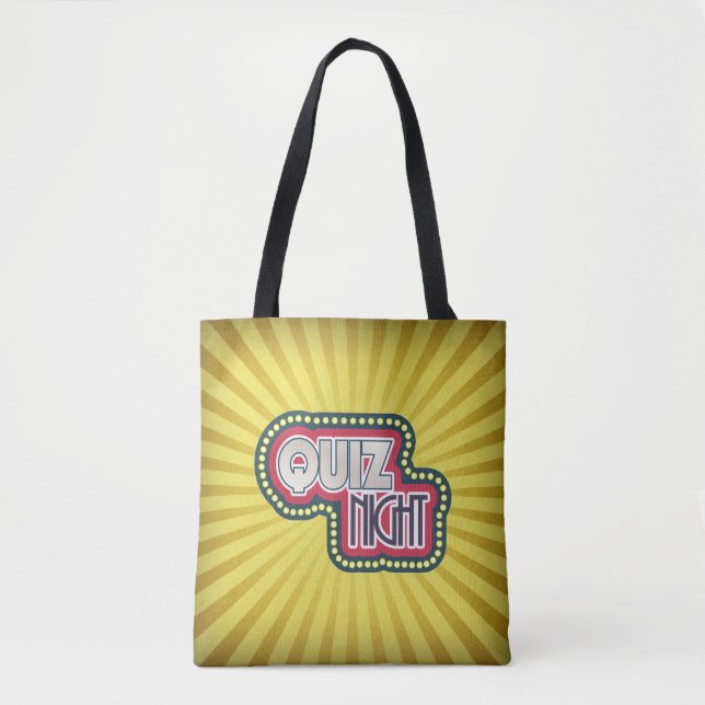 Quiz Night Trivia Party Tote Bag (Front)