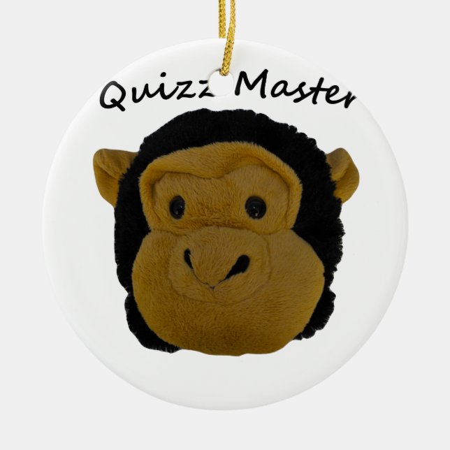 Quizz Master Ceramic Tree Decoration (Front)