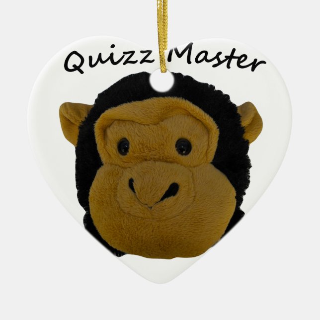 Quizz Master Ceramic Tree Decoration (Front)