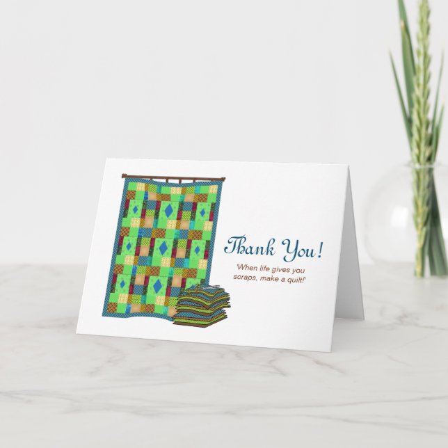 QULITING QUOTE ON NOTECARD - QUILTER MELODY (Front)