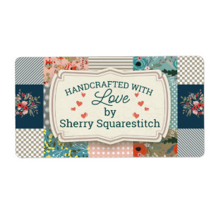 Qulter quilting floral stripes block quilt