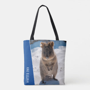 Quokka Australia Cute Animal on the Beach Photo Tote Bag