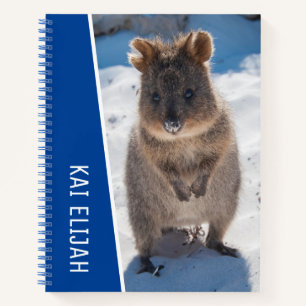 Quokka Australia Personalised Blue Kids Notebook