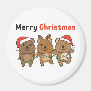 Quokka Christmas Cute Quokka Merry Christmas Magne Magnet