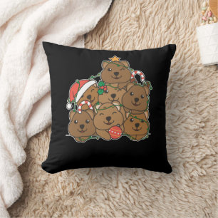 Quokka Christmas Tree Funny Animal Christmas Cushion