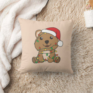 Quokka Christmas Winter Animals Quokkas Throw Pill Cushion