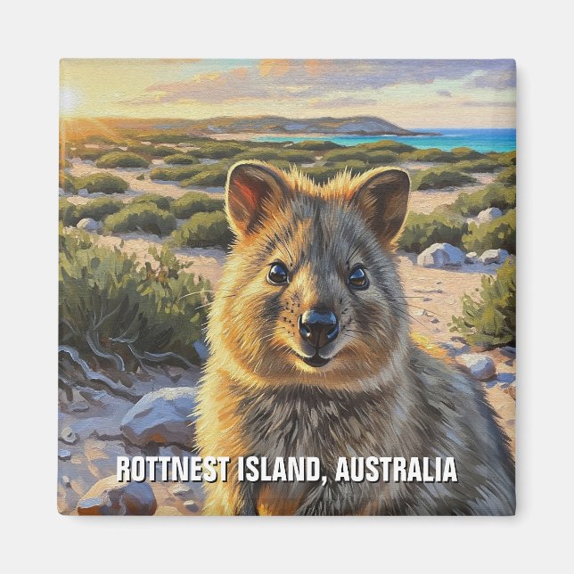 Quokka in Rottnest Island Australia Magnet (Front)