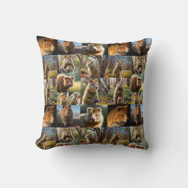 Quokka Photo Collage,  Cushion (Front)