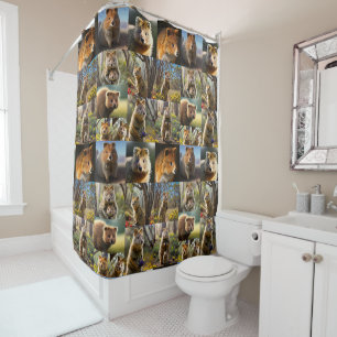 Quokka Photo Collage, Shower Curtain