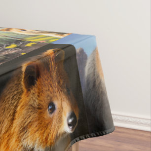 Quokka Photo Collage, Tablecloth