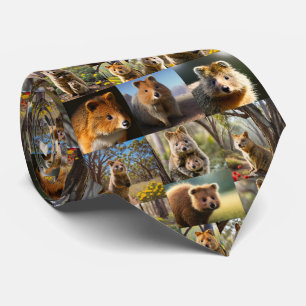 Quokka Photo Collage, Tie