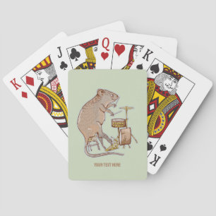 Quokka Playing Drums Cards