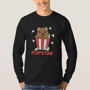 Quokka Popcorn Time Funny Animals In Fast Food T-Shirt