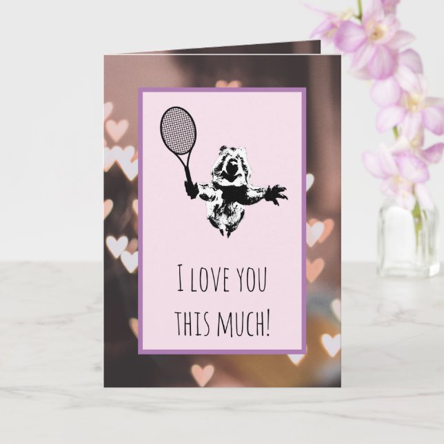 Quokka Tennis Love Card (Orchid)