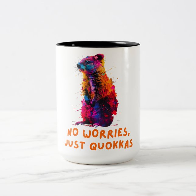 Quokka Two-Tone Coffee Mug (Center)