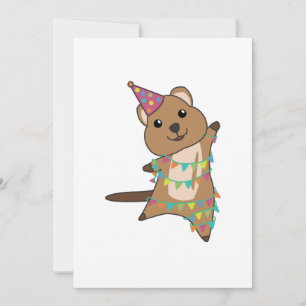Quokka Wishes Happy Birthday To You Quokkas Adult  Invitation