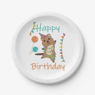 Quokka Wishes Happy Birthday To You Quokkas Adult  Paper Plate