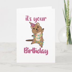 Quokka Wishes Happy Birthday To You Quokkas Card