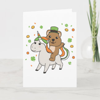 Quokka With Unicorn St. Patrick's Day Ireland Card