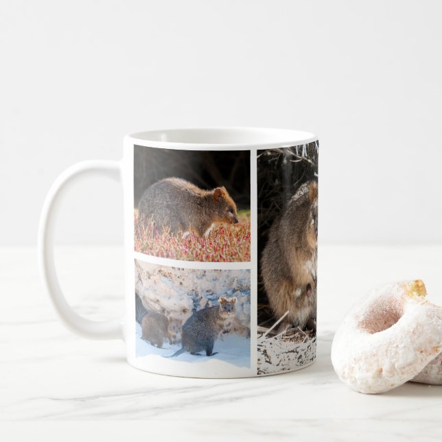 Quokkas of Australia Coffee Mug (With Donut)