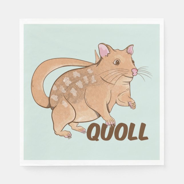 Quoll Australian Marsupial  Napkin (Front)