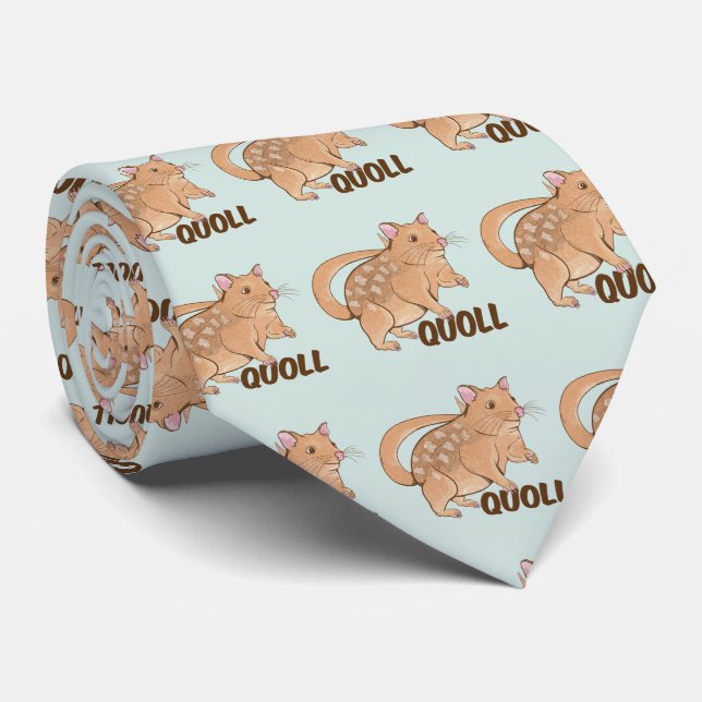 Quoll Australian Marsupial  Tie (Rolled)