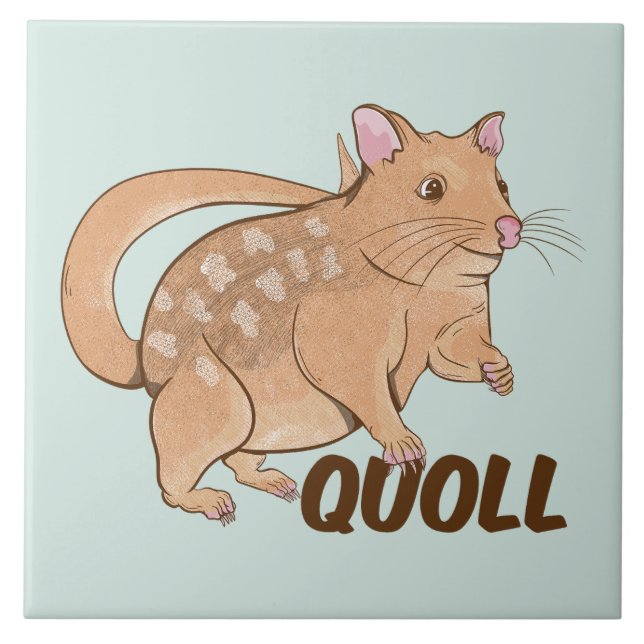 Quoll Australian Marsupial  Tile (Front)