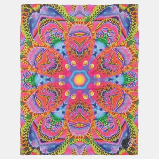 Quorum Kaleidoscope Fleece Blanket (Front)