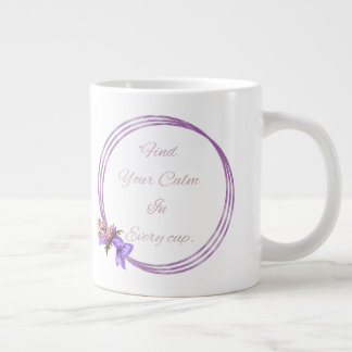 Quotation and floral mug design