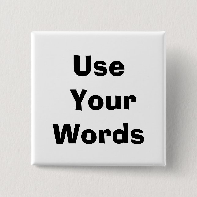 quote 15 cm square badge (Front)