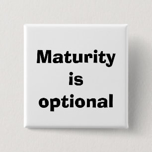 quote 15 cm square badge