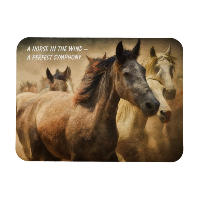 Quote About Horses Fridge Magnet (Horizontal)