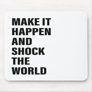 Quote Art Success Life Tips Word Text Art Mouse Mat
