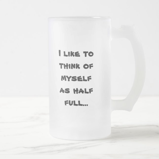 Quote Beer Mug - Frosted Beer Mug (Right)