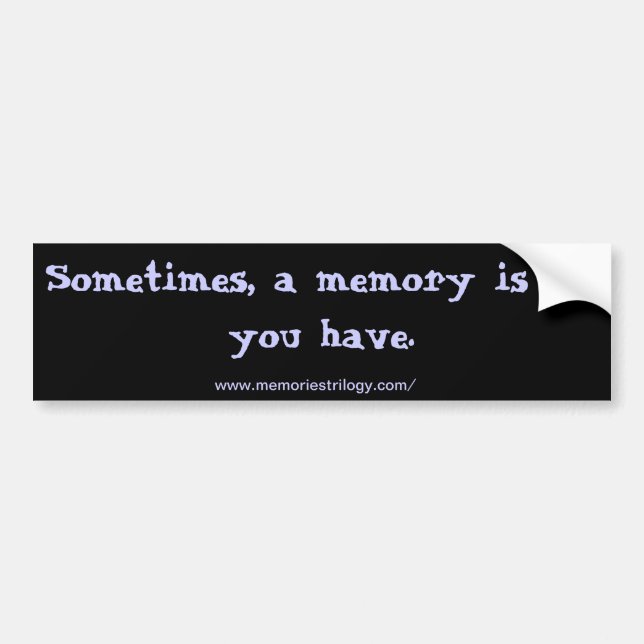 Quote Bumper Sticker (Front)