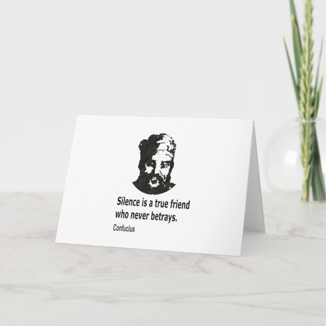 Quote By Confucius Card (Front)