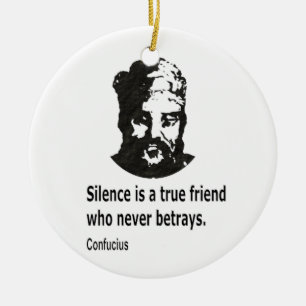 Quote By Confucius Ceramic Tree Decoration