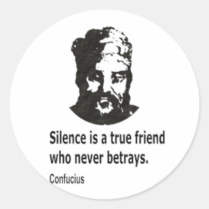 Quote By Confucius Classic Round Sticker