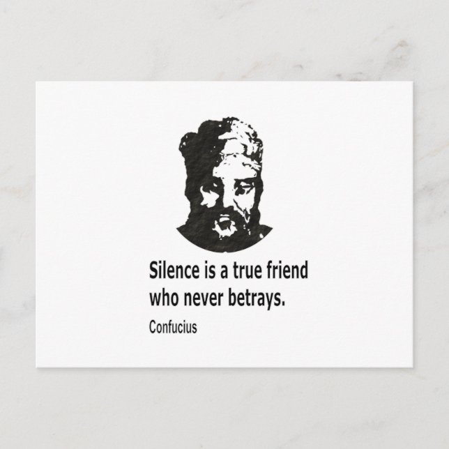 Quote By Confucius Postcard (Front)