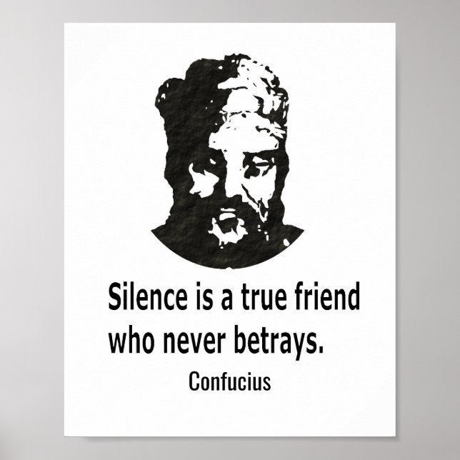 Quote By Confucius Poster (Front)
