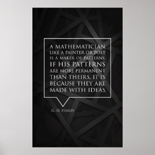 Quote by Hardy - Math Posters