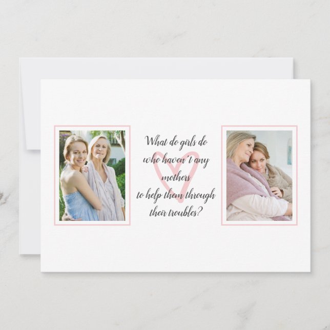 Quote by Louisa May Alcott | Photo Mother's Day Card (Front)