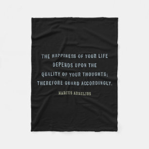 Quote By Marcus Aurelius, Mindset Motivational Quo Fleece Blanket