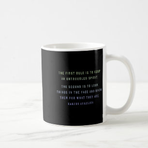 Quote By Marcus Aurelius Stoic, Mindset Motivation Coffee Mug