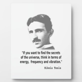 Quote By Nikola Tesla Plaque