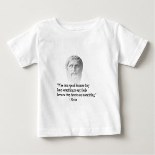 Quote By Plato Baby T-Shirt